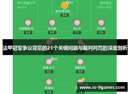 法甲冠军争议背后的21个关键问题与裁判判罚的深度剖析 法甲冠军争议背后的21个关键问题与裁判判罚的深度剖析